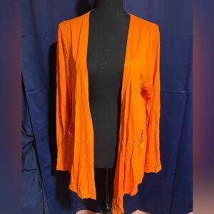 Vibrant Orange Women's Cardigan